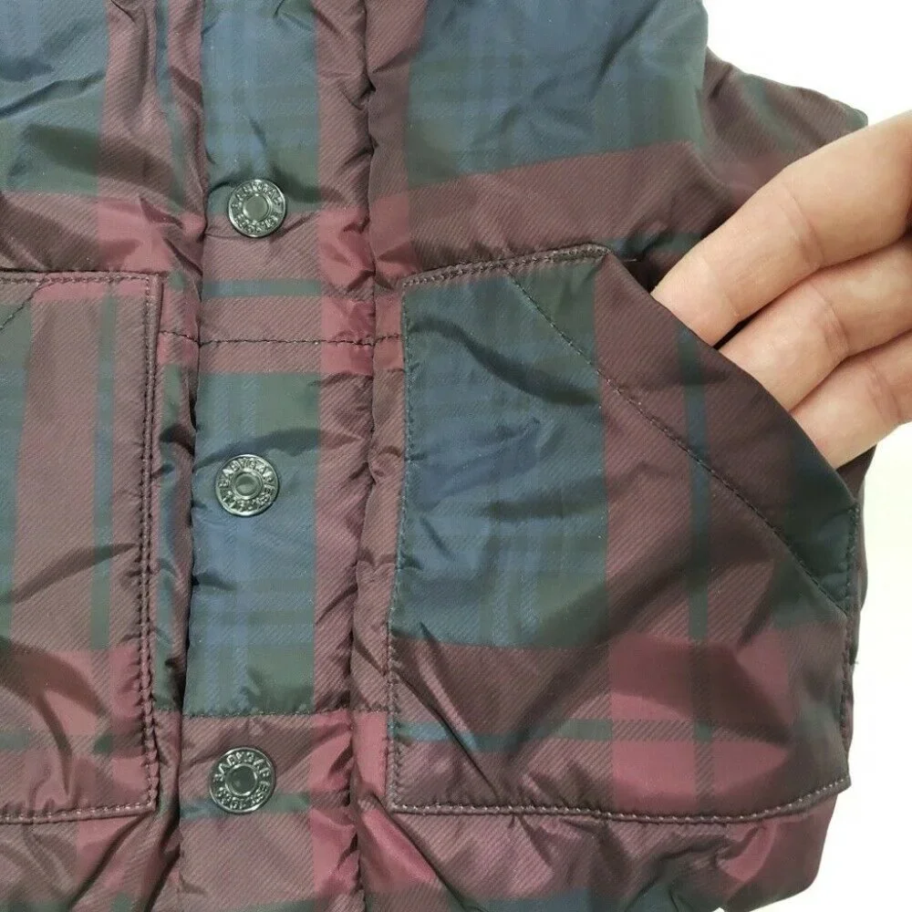 Baby GAP Plaid‎ Puffer Vest Boys Size 12-18 Mos.